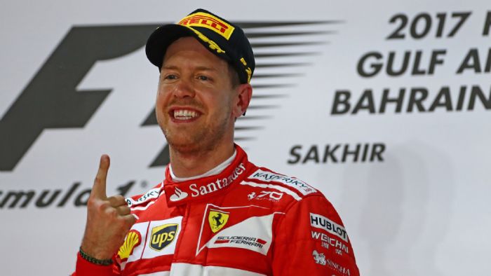 O Sebastian Vettel τέθηκε εκ νέου επικεφαλής του πρωταθλήματος της Formula 1 μετά τη νίκη του στο Grand Prix του Μπαχρέιν.