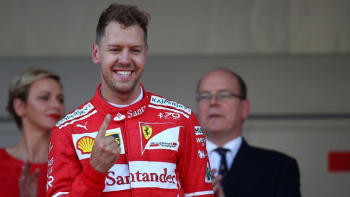Ο Sebastian Vettel επικράτησε του team mate στη Ferrari, Kimi Raikkonen, παίρνοντας τη νίκη στο Formula 1 Grand Prix de Monaco 2017, διευρύνοντας στους 25 βαθμούς το προβάδισμά του από τον Lewis Hamilton. Ο Sebastian Vettel επικράτησε του team mate στη Ferrari, Kimi Raikkonen, παίρνοντας τη νίκη στο Formula 1 Grand Prix de Monaco 2017, διευρύνοντας στους 25 βαθμούς το προβάδισμά του από τον Lewis Hamilton.