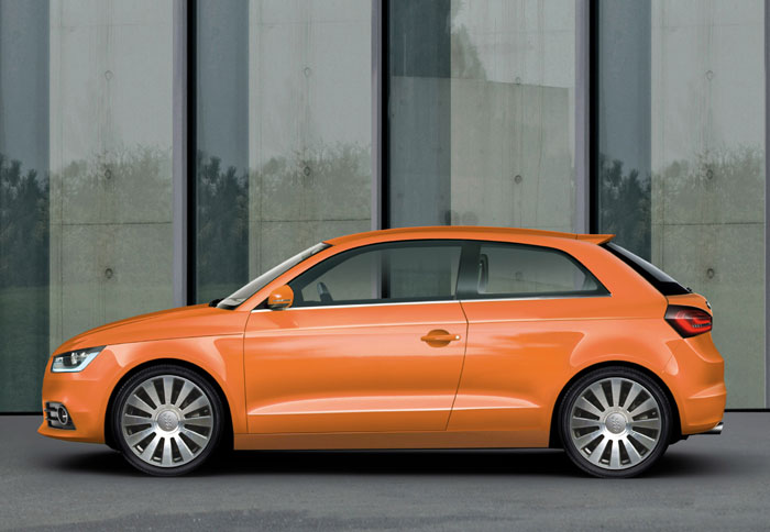 Το κλειστό Audi A1. Θα αρχίσει να διατίθεται στις αρχές του 2010.