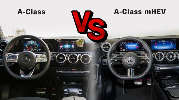 Σύγκριση ανανεωμένης Mercedes A-Class με την προηγούμενη