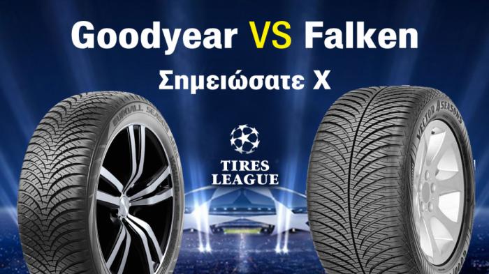 All season ελαστικά: Goodyear - Falken σημειώσατε Χ 