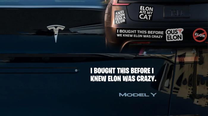 Βγάζει 100 χιλιάρικα το μήνα πουλώντας Anti-Tesla αυτοκόλλητα Βγάζει 100 χιλιάρικα το μήνα πουλώντας Anti-Tesla αυτοκόλλητα