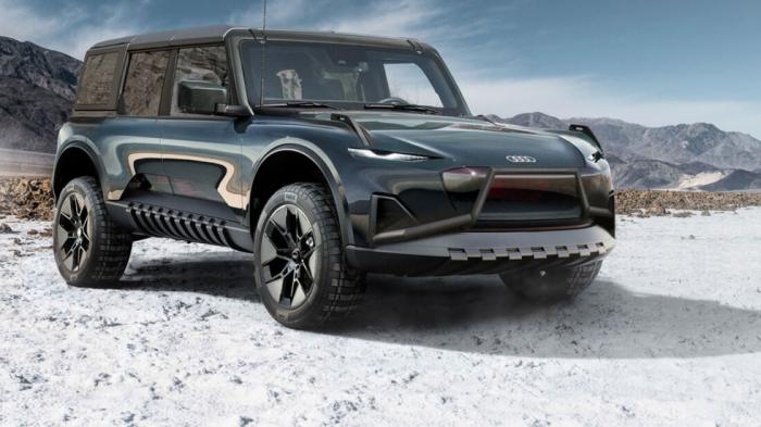 Το ηλεκτρικό off-road που ετοιμάζει η Audi θα είναι ένα από τα 20+ αυτοκίνητα που θα λανσάρει η γερμανική μάρκα έως το 2026. Το ηλεκτρικό off-road που ετοιμάζει η Audi θα είναι ένα από τα 20+ αυτοκίνητα που θα λανσάρει η γερμανική μάρκα έως το 2026.