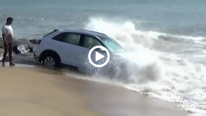 Audi Q3 κάνει μπάνιο στη θάλασσα (+video) 