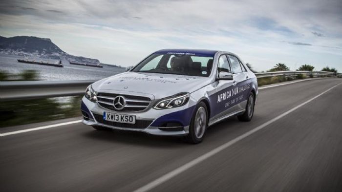 Με μέση κατανάλωση 3,1 λτ./χλμ., η Mercedes E300 BlueTEC HYBRID κατάφερε να διανύσει 1.968 χιλιόμετρα με ένα ρεζερβουάρ.