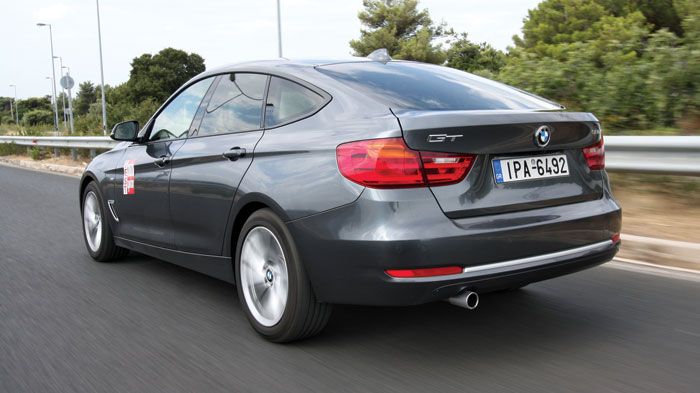 Η BMW 3 GT αποδεικνύεται πολύ πιο σπορτίφ από άλλα μοντέλα αντίστοιχου μεγέθους.	