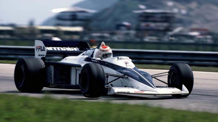 Ο Nelson Piquet με τη Brabham BMW BT 52, το 1983.