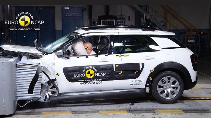 Το Citroen C4 Cactus σημείωσε επίδοση 4 αστέρων.