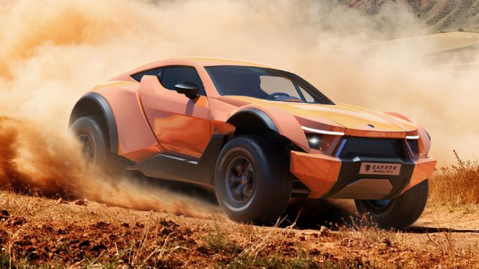 H Zarooq Motors από τα Ην. Αραβικά Εμιράτα παρουσίασε το SandRacer 500GT, ένα αυτοκίνητο που συνδυάζει τα χαρακτηριστικά των γρήγορων coupe με αυτά των σκληροτράχηλων οff-road οχημάτων. H Zarooq Motors από τα Ην. Αραβικά Εμιράτα παρουσίασε το SandRacer 500GT, ένα αυτοκίνητο που συνδυάζει τα χαρακτηριστικά των γρήγορων coupe με αυτά των σκληροτράχηλων οff-road οχημάτων.