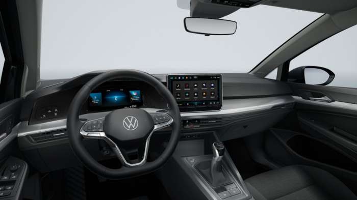 Η ποιότητα κατασκευής του VW Golf παραμένει στα βασικά ανταγωνιστικά πλεονεκτήματα, με την βασική έκδοση Essential να έρχεται με οθόνη 10,3 ιντσών, που στις πλουσιότερες ανεβαίνει στις 12,9 ίντσες. Η ποιότητα κατασκευής του VW Golf παραμένει στα βασικά ανταγωνιστικά πλεονεκτήματα, με την βασική έκδοση Essential να έρχεται με οθόνη 10,3 ιντσών, που στις πλουσιότερες ανεβαίνει στις 12,9 ίντσες.