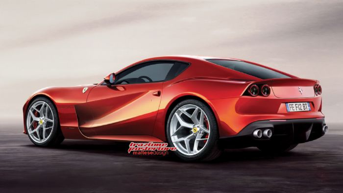 Εκρηκτική θα είναι η επερχόμενη νέα Ferrari F12M, σύμφωνα με πληροφορίες που διέρρευσαν. (Εδώ σε ανεξάρτητη σχεδιαστική άποψη)