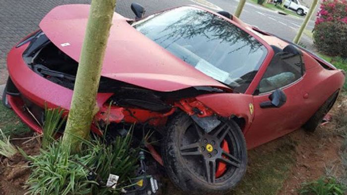 Αυτή ήταν η κατάληξη της Ferrari 458 Spider.