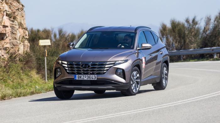 To εντυπωσιακό Hyundai Tucson παρά το μέγεθος και το βάρος του επιβραδύνει σαν σπορ αυτοκίνητο μιας και ακινητοποιείται από τα 100 χλμ./ώρα σε 34,4 μέτρα.