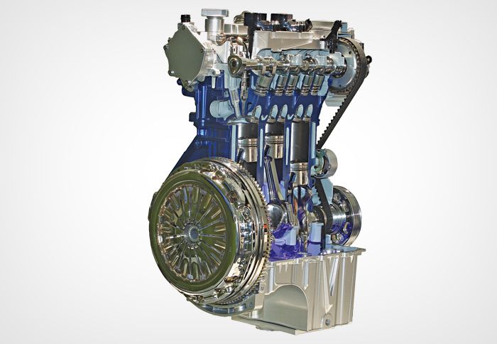 O νέος 3κύλινδρος 1.000άρης Εcoboost κινητήρας της Ford έχει δύο διαφορετικές εκδοχές 100 και 125 ίππων.