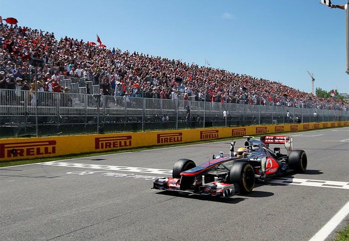 O Lewis Hamilton (McLaren) τερμάτισε πρώτος στο GP του Καναδά, σημειώνοντας τον 7ο διαφορετικό νικητή στη φετινή σεζόν. O Lewis Hamilton (McLaren) τερμάτισε πρώτος στο GP του Καναδά, σημειώνοντας τον 7ο διαφορετικό νικητή στη φετινή σεζόν.