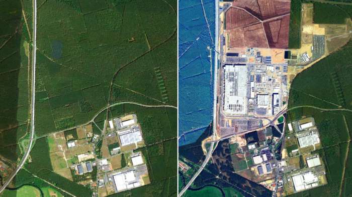 Κόπηκαν 500.000 δέντρα για το Gigafactory της Tesla στο Βερολίνο Κόπηκαν 500.000 δέντρα για το Gigafactory της Tesla στο Βερολίνο