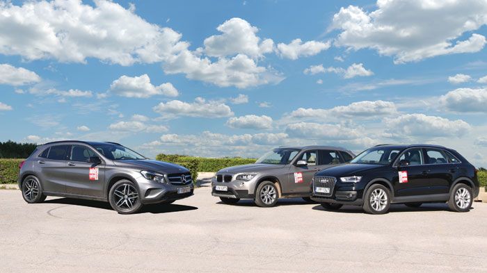 Στη μικρομεσαία κατηγορία των Premium Crossover,η GLA θα βρει δύο καθιερωμένους ανταγωνιστές, το Audi Q3, αλλά και τη BMW X1.