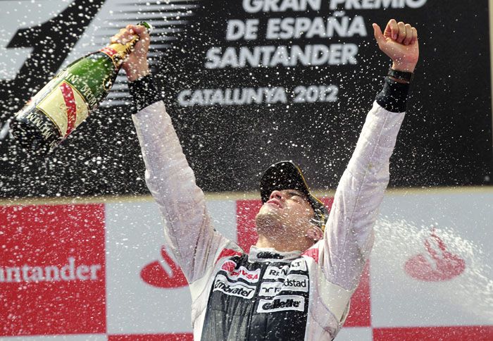 O Pastor Maldonado (Williams) σημείωσε την πρώτη νίκη της καριέρας του.	