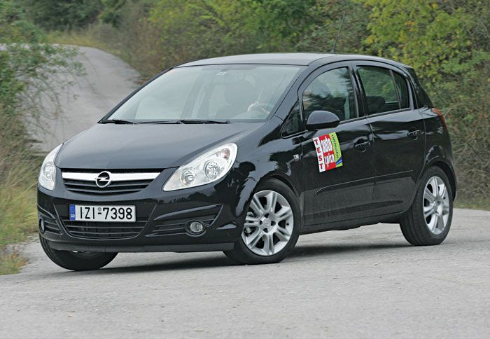 To Opel Corsa του 2007 με τον παλιό κινητήρα 1,4 αποδεικνύεται σχετικά βενζινοβόρο.