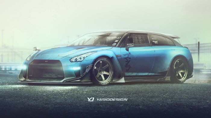 Ο καλλιτέχνης Yasid Design δημιουργεί ψηφιακά το Nissan GT-R Wagon. Πώς σας φαίνεται;