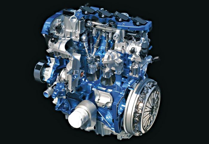 O ριζοσπαστικός 
κινητήρας της Ford διαθέτει υπερτροφοδότηση, άμεσο ψεκασμό και είναι διαθέσιμος με δυο διαφορετικές αποδόσεις των 100 και 125 ίππων. 