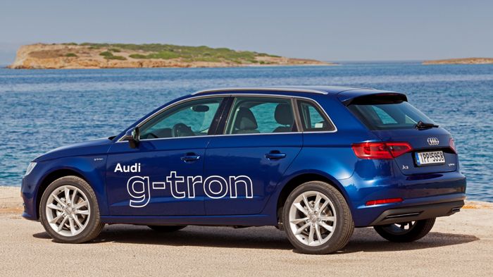 Το νέο A3 g-tron αποτελεί την πρώτη πρόταση της Audi στα premium μικρομεσαία μοντέλα (διατίθεται μόνο στη 5θυρη έκδοση Sportback). 