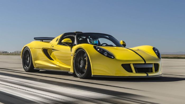 Το ανανεωμένο Hennessey Venom GT Spyder κατάφερε να γίνει το πιο γρήγορο cabrio αυτοκίνητο του κόσμου.