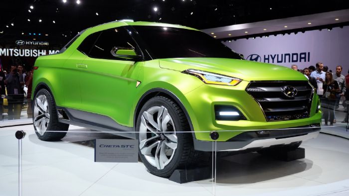 To Creta STC pickup concept παρουσιάστηκε από την Hyundai στην έκθεση αυτοκινήτου τoυ Sao Paulo αποτελώντας μια ξεχωριστή πρόταση, με βάση το μικρό crossover της κορεάτικης φίρμας. 