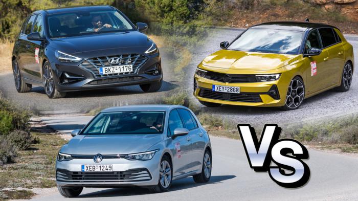 Hyundai i30 Vs Opel Astra Vs VW Golf 