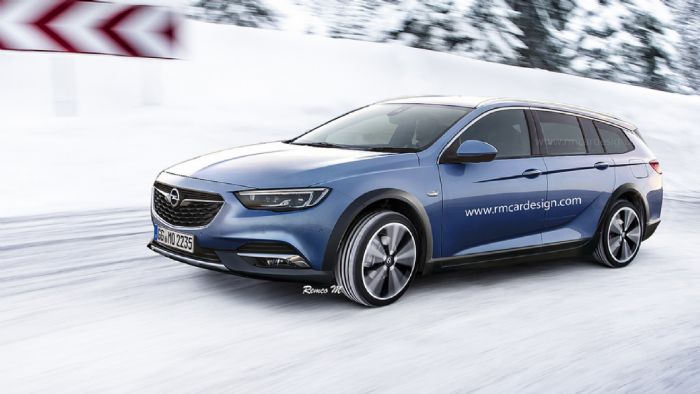 Ο Remco M. έφτιαξε ψηφιακά τη νέα γενιά του Opel Insignia Country Tourer, προσθέτοντας τους απαραίτητους προφυλακτήρες και πλαστικά προστατευτικά.