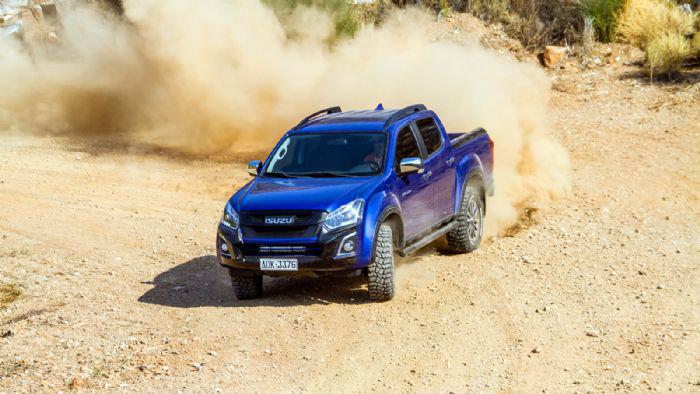 Το Isuzu D-Max Hi-Lander διακρίνεται για την απόλυτη υποταγή στα «θέλω» του οδηγού ακόμη και στο όριο.