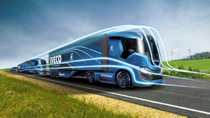 Έτσι φαντάζεται η Iveco το φορτηγό του μέλλοντος.