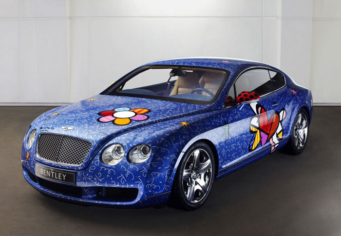H pop art Bentley Continental GT του βραζιλιάνου καλλιτέχνη Romeo Britto.