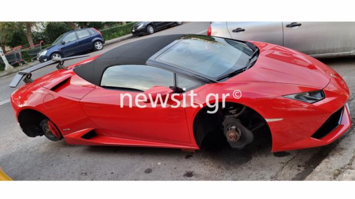 Αρπαξαν ζαντολάστιχα & φρένα από πανάκριβη Lamborghini 