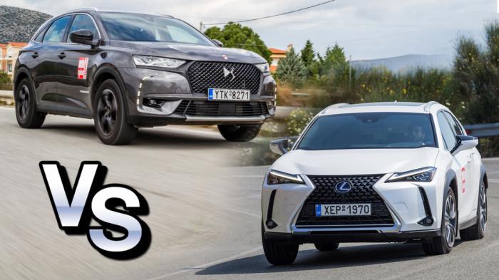 Plug-in DS 7 Crossback με 225 ή ηλεκτρικό Lexus UX με 205 άλογα; Plug-in DS 7 Crossback με 225 ή ηλεκτρικό Lexus UX με 205 άλογα;