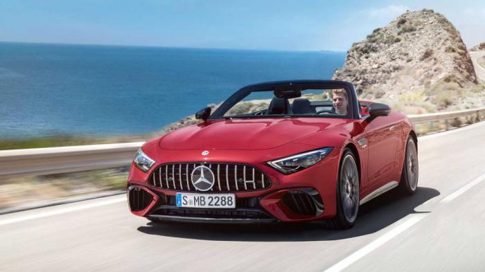 4κίνητη με V8 μοτέρ έως 585 ίππους η νέα Mercedes-AMG SL 