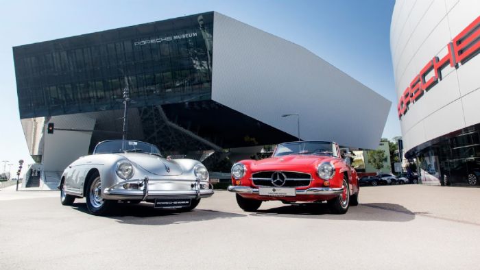 Για να τονιστεί περαιτέρω η συνεργασία, μια Mercedes-Benz W111 230 S θα φιλοξενηθεί τον Αύγουστο στο μουσείο της Porsche, ενώ μια 911 Carrera 2.7 θα «μετακομίσει» προσωρινά στην έδρα της Mercedes.