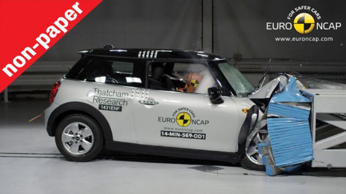 Το νέο Mini απέτυχε στις δοκιμές του EuroNCAP, ενώ η BMW Σειρά 2 Active Tourer που βασίζεται στην ίδια πλατφόρμα τα κατάφερε και πήρε τα 5 αστέρια.