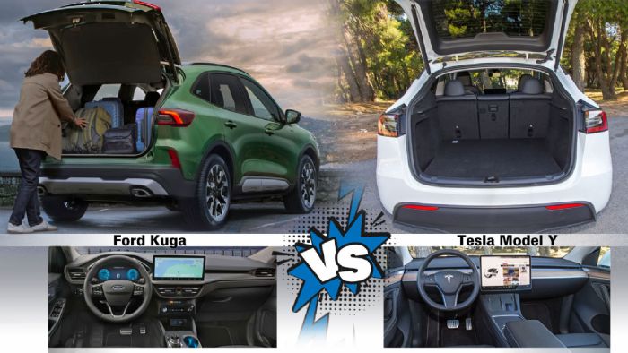 Μεγαλύτερο είναι το πορτ-μπαγκάζ του Model Y αλλά συνολικά, οι διαφορές στο κομμάτι των χώρων είναι μικρές. Μεγαλύτερο είναι το πορτ-μπαγκάζ του Model Y αλλά συνολικά, οι διαφορές στο κομμάτι των χώρων είναι μικρές.