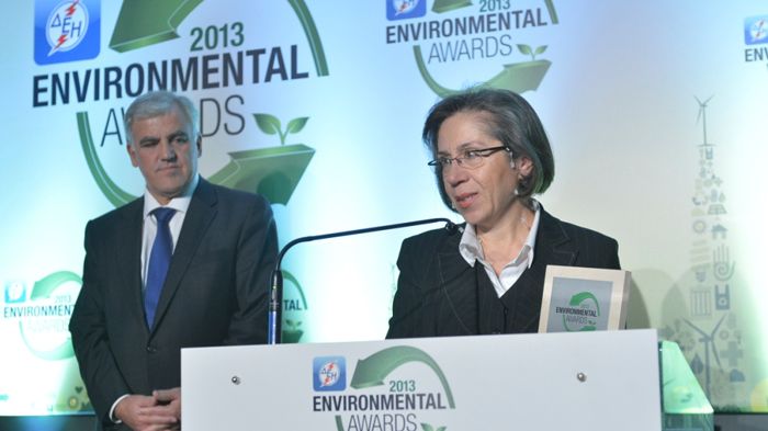 H κ. Δανέλλη - Μυλωνά, συνεχάρη τους διοργανωτές για την καθιέρωση του θεσμού των Environmental Awards.