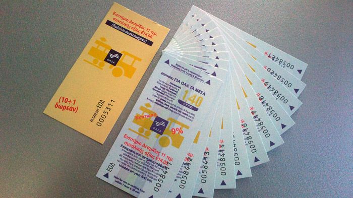 Ξεκίνησε η διάθεση στο επιβατικό κοινό των νέων δεσμίδων 11 εισιτηρίων του ΟΑΣΑ στην τιμή των 10.