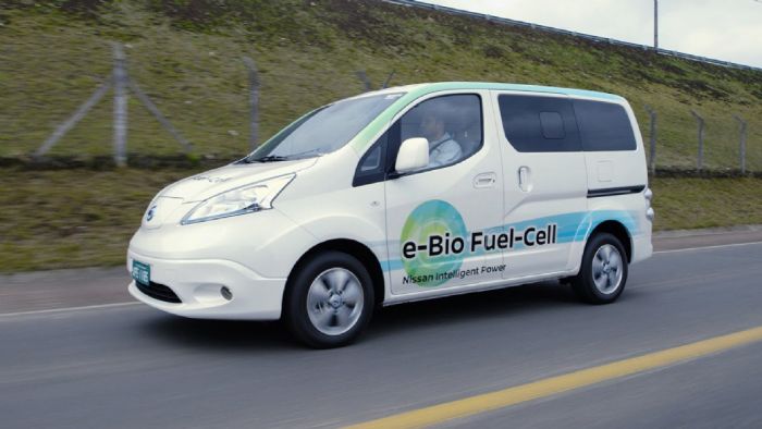 Το πρωτότυπο e-Bio Fuel-Cell αποτελεί την τελευταία προσπάθεια της Nissan στην κατεύθυνση των οχημάτων μηδενικών ρύπων.