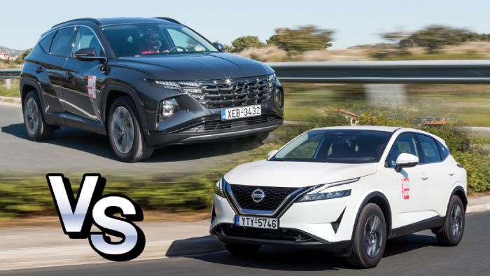 Nissan Qashqai ή Hyundai Tucson; Ποιο ήπια υβριδικό SUV να διαλέξω;