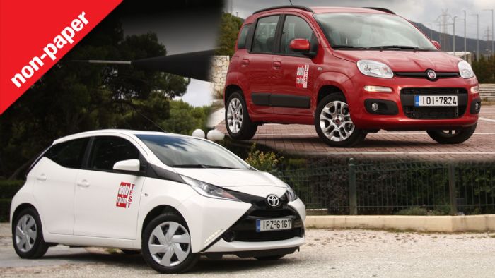 Δύο από τα πλέον αναγνωρίσιμα αυτοκίνητα πόλης, το Fiat Panda και το Toyota Aygo μάχονται για την κορυφή στις πωλήσεις. Εσείς ποιο θα επιλέγατε;
