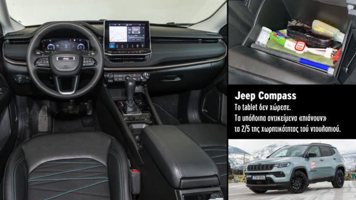 Ντουλαπάκι συνοδηγού: Jeep Compass Ντουλαπάκι συνοδηγού: Jeep Compass