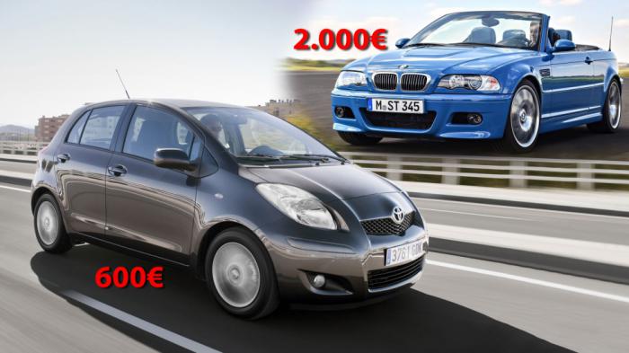 62 αυτοκίνητα από 300 ευρώ: BMW M3 με 2.000€ & Porsche με 2,5 χιλιάρικα 62 αυτοκίνητα από 300 ευρώ: BMW M3 με 2.000€ & Porsche με 2,5 χιλιάρικα