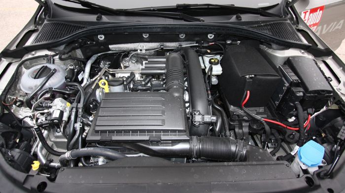 O 1,4 ΤSI κινητήρας της Octavia G-Tec αποδίδει για την περίσταση 110 ίππους και κινεί σβέλτα το βάρους 1.390 κιλών οικογενειακό Skoda.