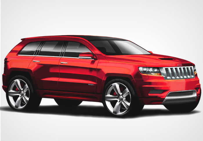 Το πρώτο σκίτσο της έκδοσης SRT8 του νέου Grand Cherokee 