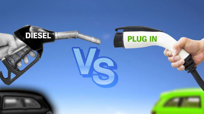 Diesel ή plug-in; Ποιο «καίει» λιγότερο στην εθνική; 