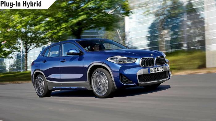 Η X2 xDrive25e συνδυάζει ένα υπερτροφοδοτούμενο τρικύλινδρο κινητήρα βενζίνης 1,5 λίτρων, αλλά και ένα ηλεκτρικό μοτέρ.